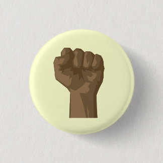 Angehobene schwarze Faust Button