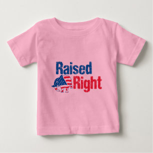 Angehobener nach rechts - Republikaner Baby T-shirt