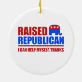 Angehobener Republikaner. Ich kann mir helfen Keramik Ornament (Hinten)