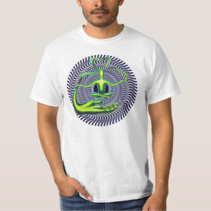 Angehobener und verdrehter Anblick T-Shirt