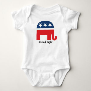 Angehobenes rechter republikanischer baby strampler