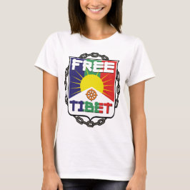 Angekettetes freies Tibet T-Shirt