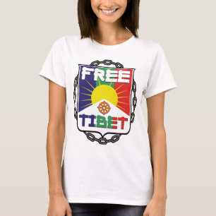Angekettetes freies Tibet T-Shirt