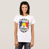 Angekettetes freies Tibet T-Shirt (Vorne ganz)