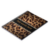 Angekettetes Leopardnotizbuch Notizblock (Linke Seite)