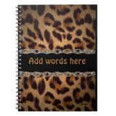 Angekettetes Leopardnotizbuch Notizblock (Vorderseite)