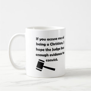 Angeklagte verurteilte Christliche Quotes-Redewend Kaffeetasse