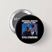 Angeklagter verhafteter, verurteilter Schuss noch  Button (Vorne & Hinten)