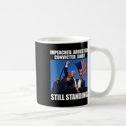 Angeklagter verhafteter, verurteilter Schuss noch  Kaffeetasse (Rechts)