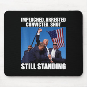 Angeklagter verhafteter, verurteilter Schuss noch Mousepad