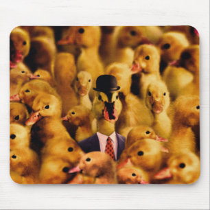 Angekleidet für Erfolgs-Ente Mousepad