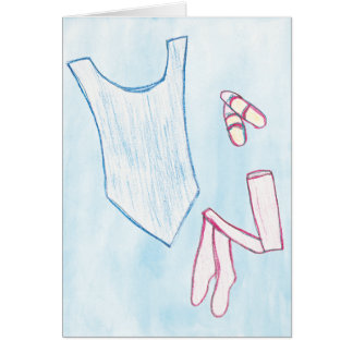 Angekleidet, um Kunst-Karte zu tanzen