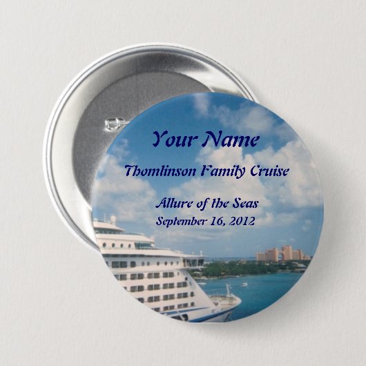 Angekoppelt im Nassau-Name-Abzeichen Button (Vorne & Hinten)