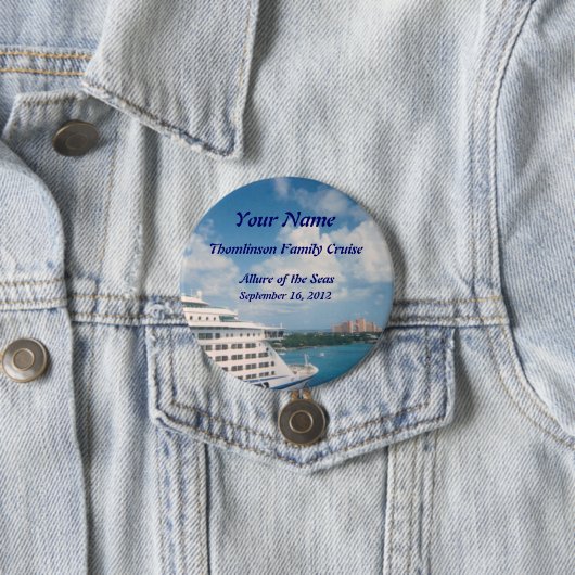 Angekoppelt im Nassau-Name-Abzeichen Button (Beispiel)