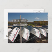 Angekoppelte Boots-Postkarte Postkarte (Vorne/Hinten)