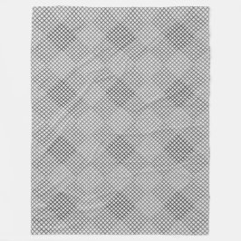 Angekreuztes Muster in Diagonalen 2 Töne ohne Weiß Fleecedecke