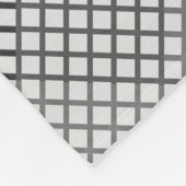 Angekreuztes Muster in Diagonalen 2 Töne ohne Weiß Fleecedecke (Ecke)