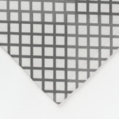 Angekreuztes Muster in Diagonalen 2 Töne ohne Weiß Fleecedecke (Ecke)