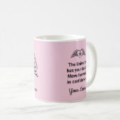 Angel 111 Rosa Nummer Affirmation Numerology Name Kaffeetasse (VorderseiteRechts)