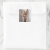 Angel, 1260-70, aus der Kirche von Saudemont Quadratischer Aufkleber (Tasche)