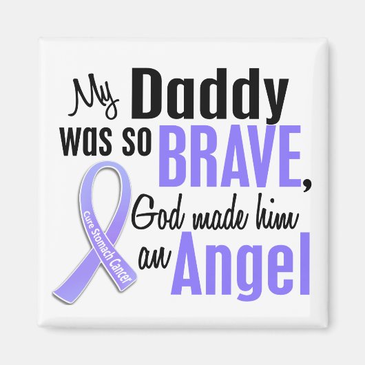 Angel 1 Daddy Stomach Cancer Magnet (Vorne)