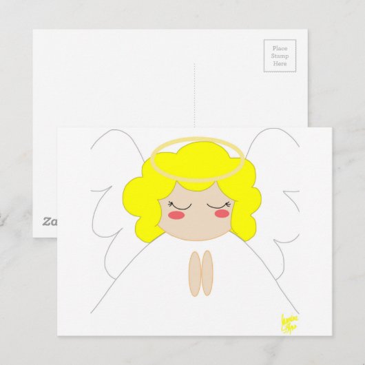 Angel 1 postkarte (Vorne/Hinten)
