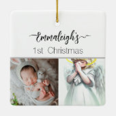 Angel 1. Weihnachten ganz nach Maß Keramikornament (Rückseite)