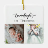 Angel 1. Weihnachten ganz nach Maß Keramikornament (Vorderseite)