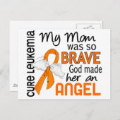 Angel 2 Mama Leukämie Postkarte (Vorne/Hinten)