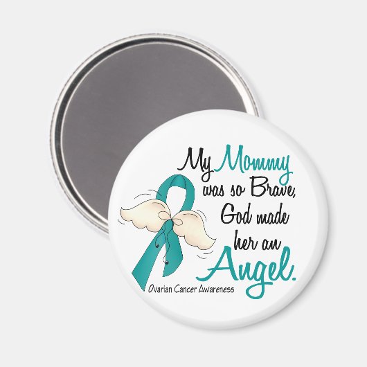 Angel 2 Ovarialkarzinom Mommy Magnet (Vorderseite/Rückseite)