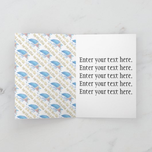 Angel 60. Geburtstag Karte (Innenseite)