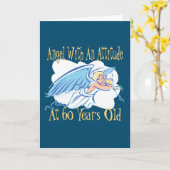 Angel 60. Geburtstag Karte (Gelbe Blume)