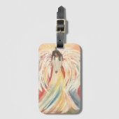Angel Acrylic Luggage Tag Gepäckanhänger (Vorderseite Vertikal)