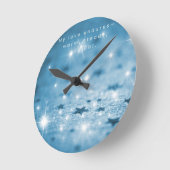 Angel Affirmation Wall Clock – My Love Endures Runde Wanduhr (Winkel)