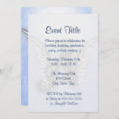 Angel Alphabet A Einladung (Vorne/Hinten)