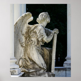 Angel Altes Friedhof-Poster zum Ausruhen Poster