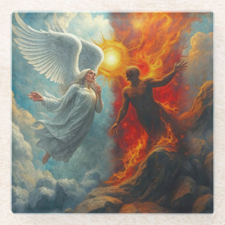 ANGEL AND DEVIL GLASUNTERSETZER