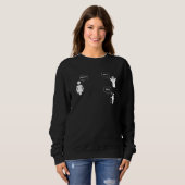 Angel and devil say No   women Do it   Never trust Sweatshirt (Vorne ganz)