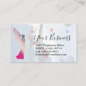 Angel and Hearts Business Card Visitenkarte (Vorderseite)