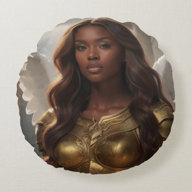 ANGEL - ANGELS RUNDES KISSEN (Vorderseite)