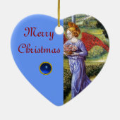 Angel Ansammlung Blume in einer Himmlischen Landsc Keramikornament (Hinten)