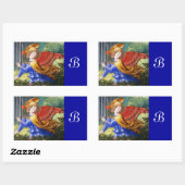 Angel Ansammlung Blume in einer Himmlischen Landsc Rechteckiger Aufkleber (Blatt)