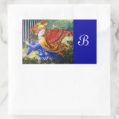 Angel Ansammlung Blume in einer Himmlischen Landsc Rechteckiger Aufkleber (Tasche)