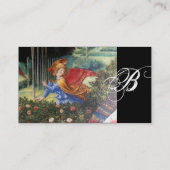 Angel Ansammlung Blume in einer Himmlischen Landsc Visitenkarte (Rückseite)