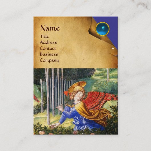 Angel Ansammlung Blume in einer Himmlischen Landsc Visitenkarte (Vorderseite)