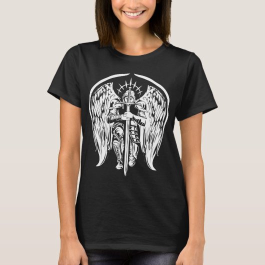Angel Archangel Michael Warrior Gift T-Shirt (Vorderseite)