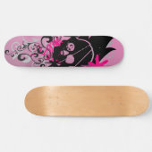 Angel Armor Japanischer Punk Rosa Skateboard (Horizontal)