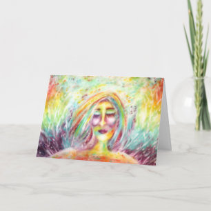 Angel Art Christmas Card Feiertagskarte