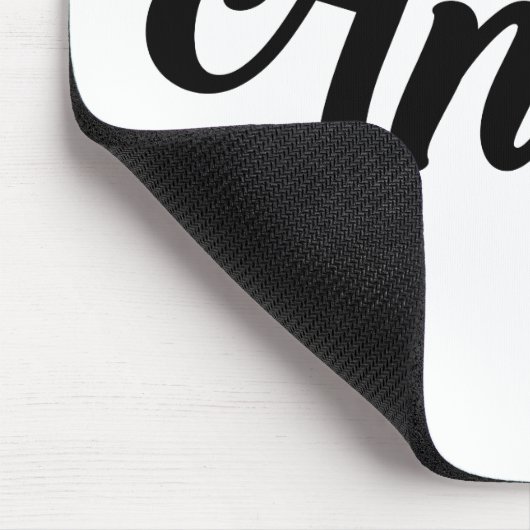 Angel Art Cool Text Graphic Angel Word Text Art Mousepad (Ecke)