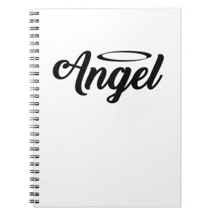 Angel Art Cool Text Graphic Word Text Art Niedlich Notizblock